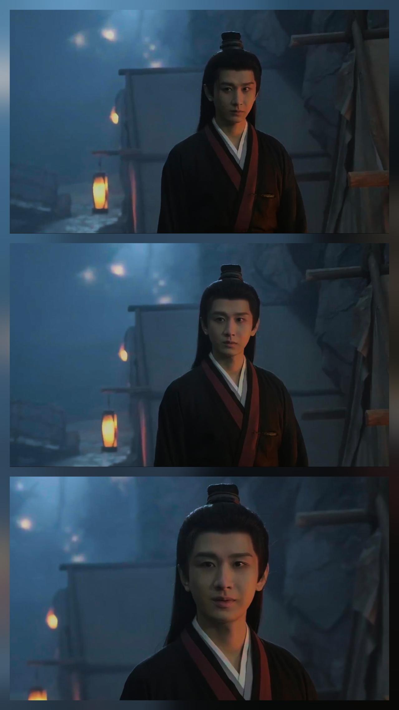 谢淮安这眼神转换真是绝了！他在藏兵巷追烛之龙的时候，眼神里全是阴狠的杀意，好