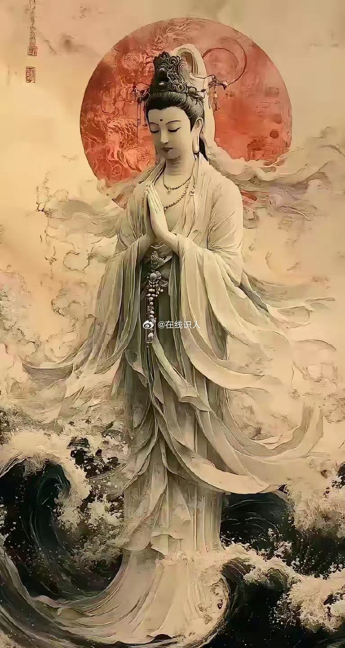 遇到菩萨，写下“百病全消”，这四个字超神奇，能旺你全家无病无灾。接好运啦！