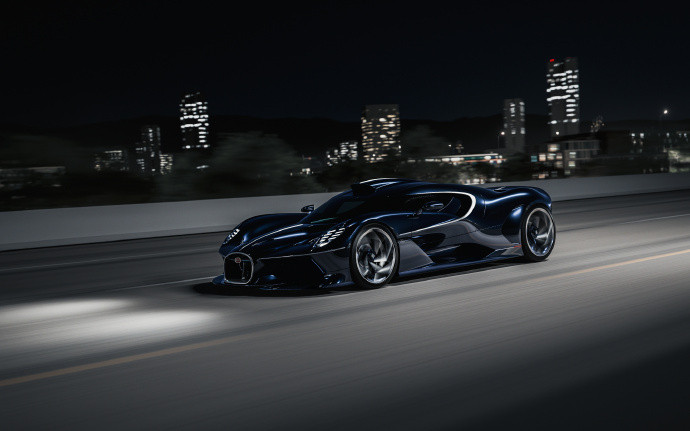 BugattiDestrier布加迪第三款孤品定制车型基于Bolide平台