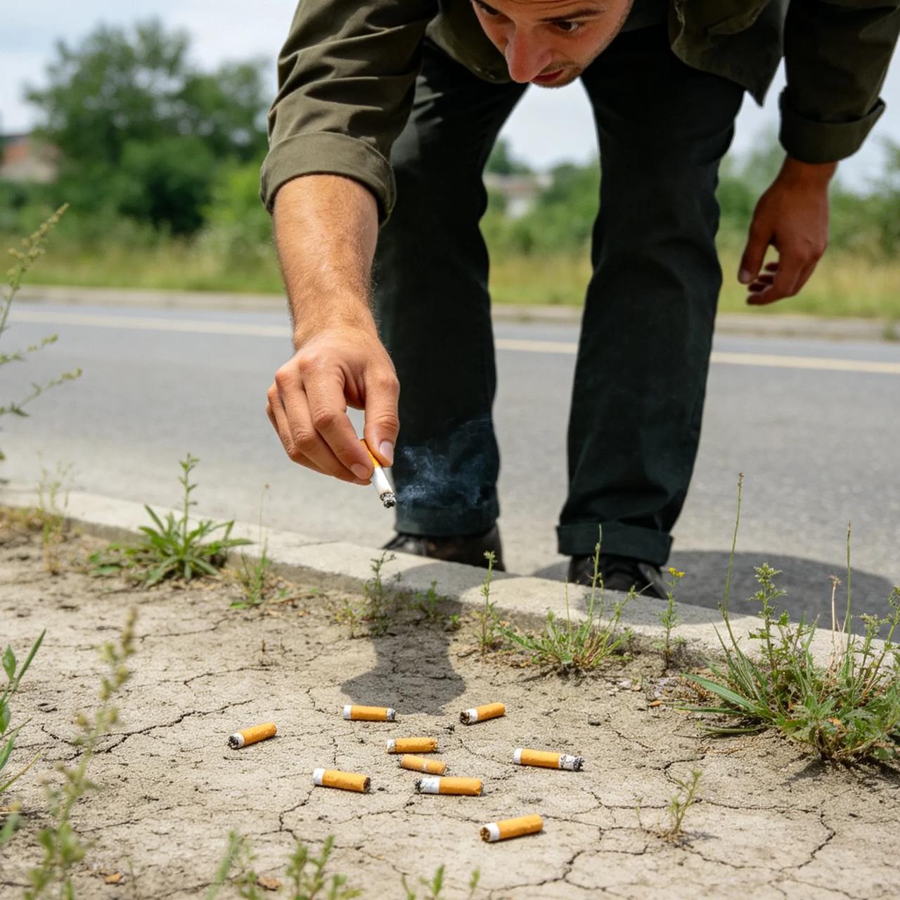 扔烟头的地方寸草不生，男子当场决定戒烟。一个不起眼的小场景，却戳醒了多少爱