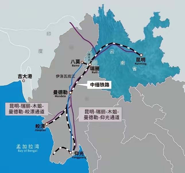 缅甸再次希望加速中缅铁路推进！缅甸最近着急了，特别想快点修通中缅铁路。为啥这