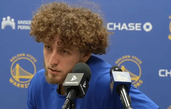 NBA常规赛，勇士客场133-112战胜灰熊。在赛后采访中，勇士球员布兰登-波