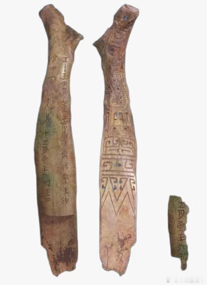 商纣王猎虎后在虎骨上刻辞帝辛三年虎骨刻辞是商代晚期（约公元前11世纪）的珍贵文物