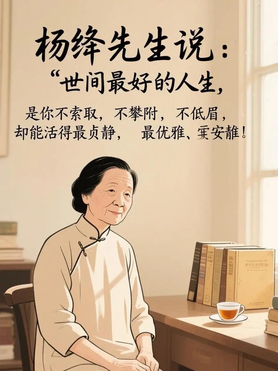 杨绛先生说人到晚年最好的活法，不过“静处”二字，实则藏着四层通透智慧，归为四字便
