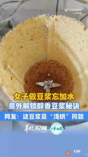 河南南阳一名女子使用破壁机制作豆浆，谁料她把黄豆放进破壁机后，居然忘记加水，导致