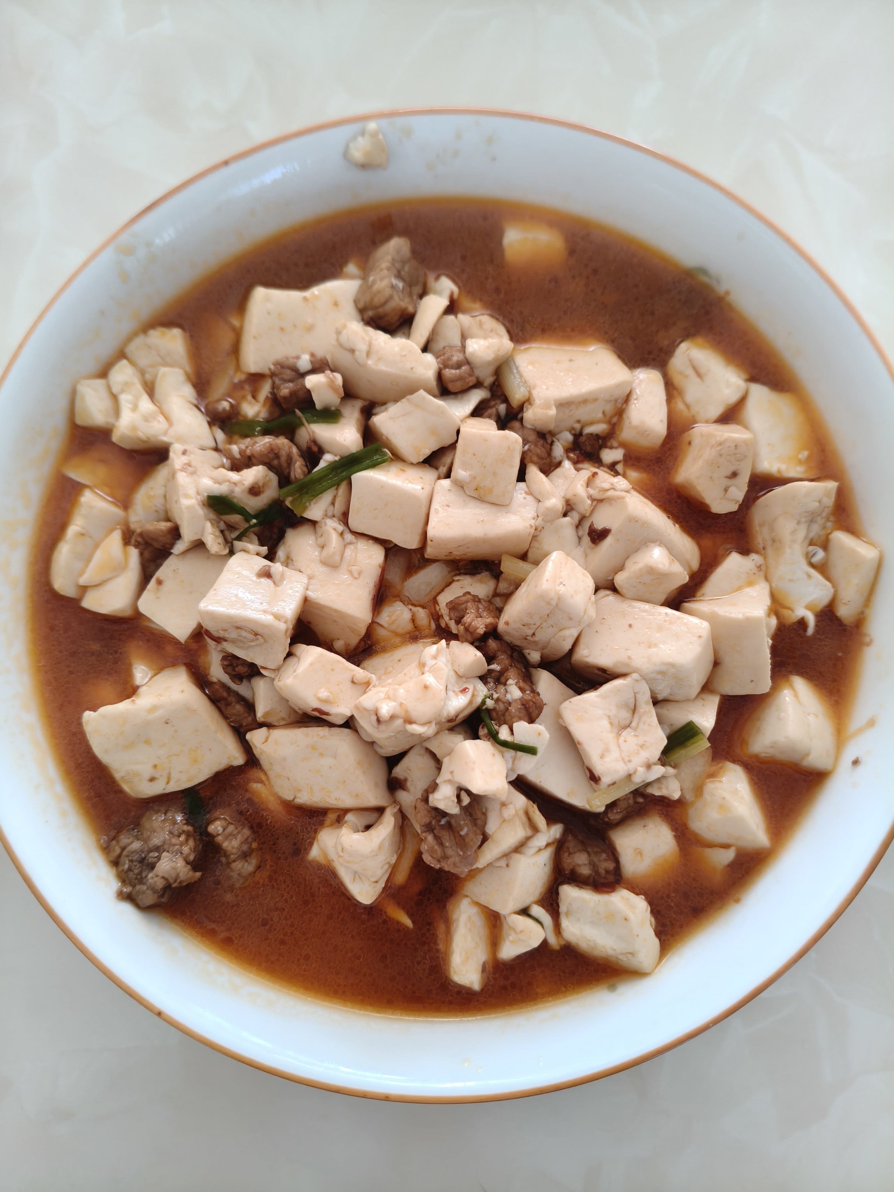 豆腐炒肉第一次做~​​​