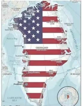 实际上美国已经控制了格陵兰群岛，丹麦说什么也没用了丹麦首相的竭力反对、欧洲