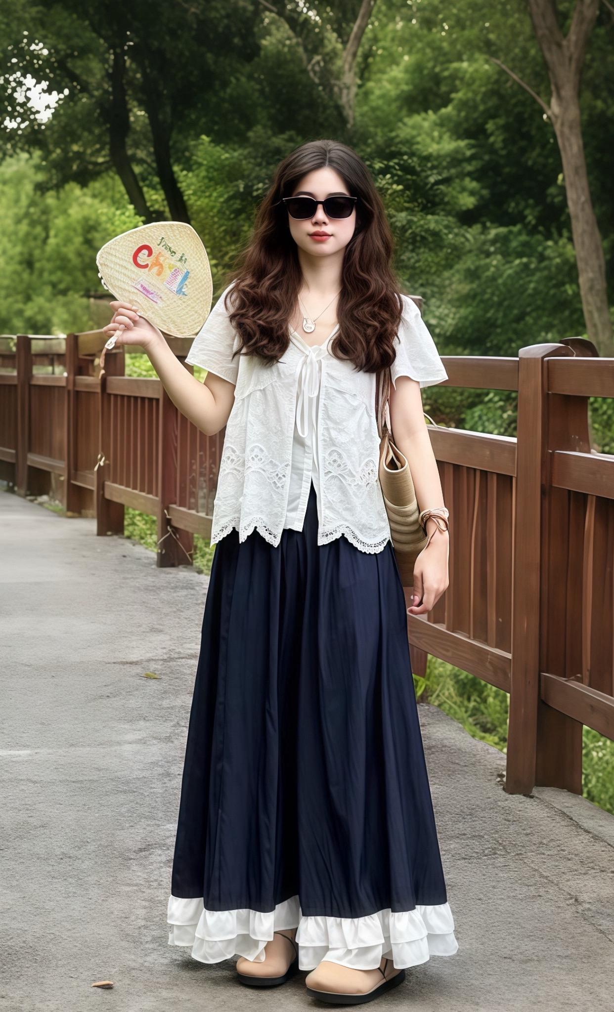 夏天该有的样子 夏日穿搭ootd 小个子显高显瘦穿搭 小清新穿搭 出游穿搭