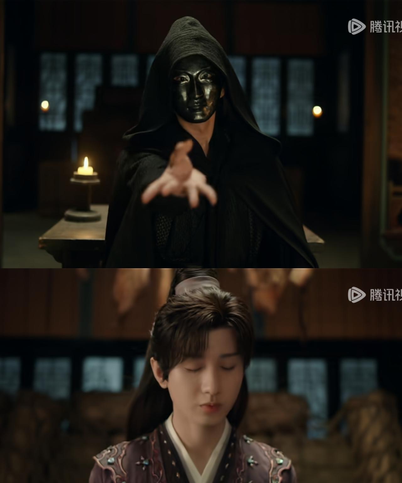 《赴山海》萧秋水被黑衣人R给绑了，R要将他的内力全部吸走，成为天下无敌之人！黑