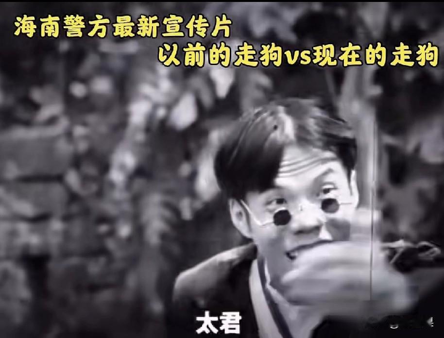 海南警方匠心之作，推出的《以前的走狗和现在的走狗》宣传片，让人惊醒。在这个小