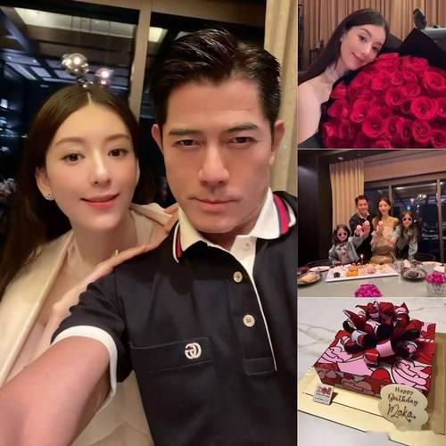 4月18日，郭富城晒照庆祝与方媛结婚九周年，亲密搂肩并单手比"9"，配文"亲爱的