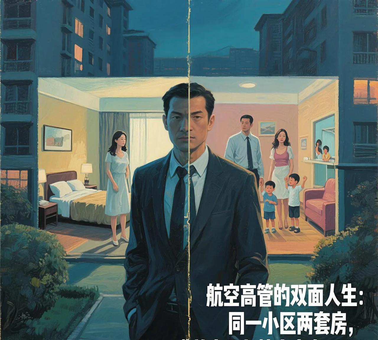 航空高管的双面人生：同一小区两套房，瞒着妻子与情人育有三子！（来自于：大河报）
