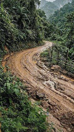 现实中，没见过这样修路的。