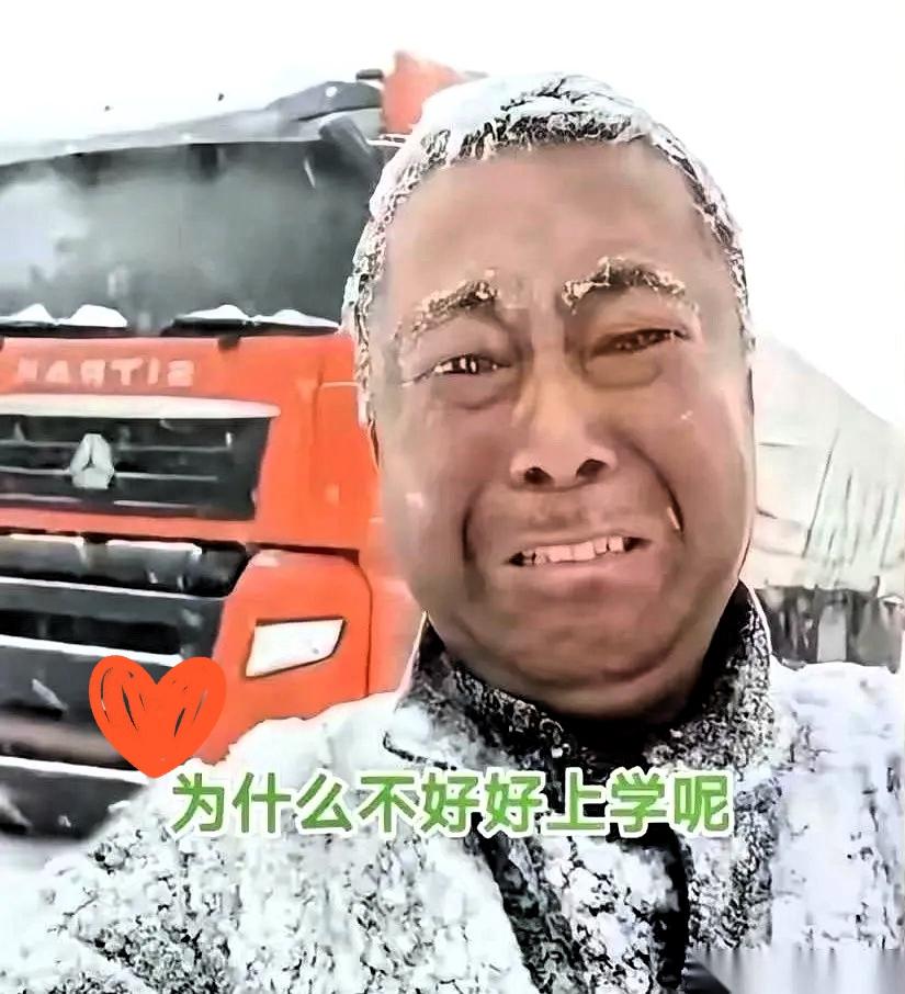 零下二十多度的内蒙雪地，那抹刹车印比任何温暖都戳心！被困司机脸冻紫、唇裂血口。