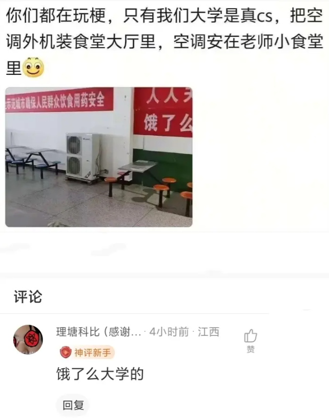 你们都在玩梗，只有我们大学是真的
