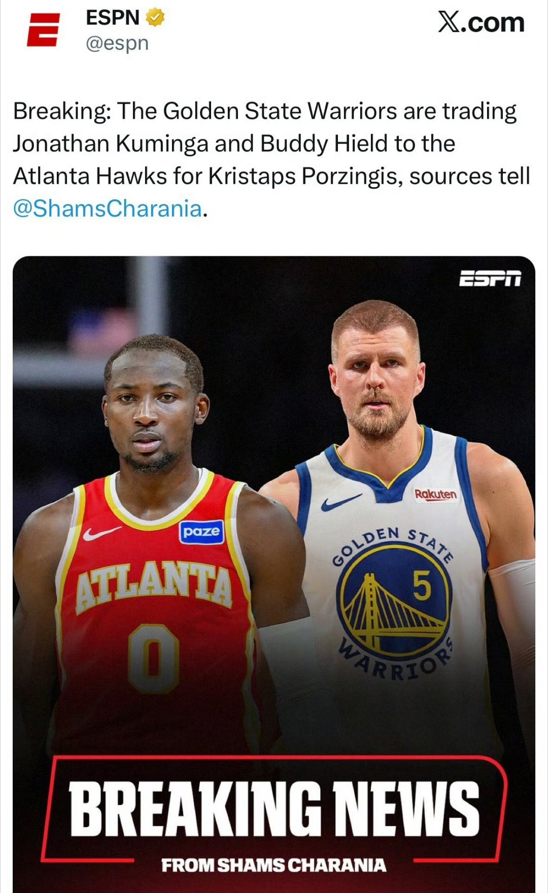 先等一下先等一下，别太着急下结论。去年勇士交易来巴特勒，也都说这是病急乱投医。结