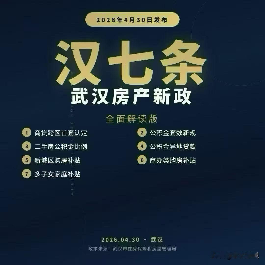 简版解读武汉楼市新政二胎补贴6万，三胎补贴12万