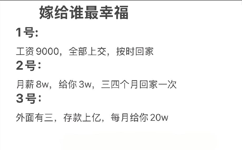 三个人你会怎么选呢？相亲对象性感美女艺术照