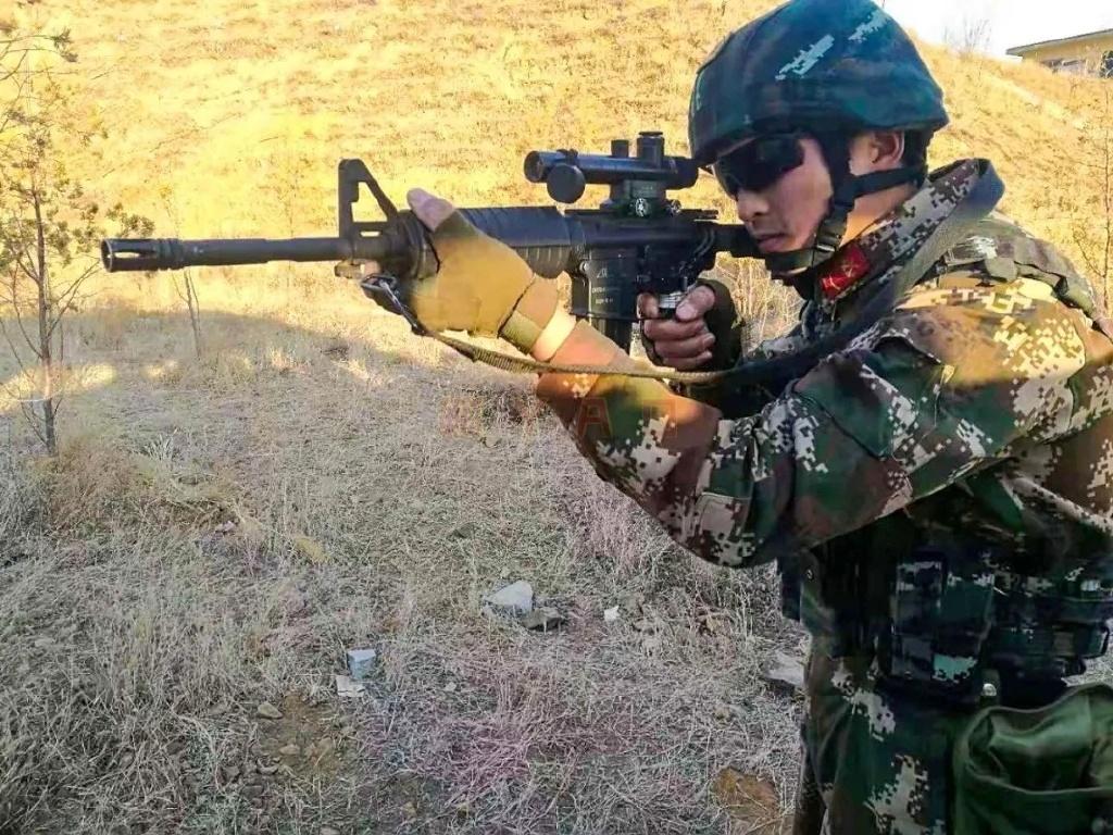 武警单位装备的CQ-A步枪