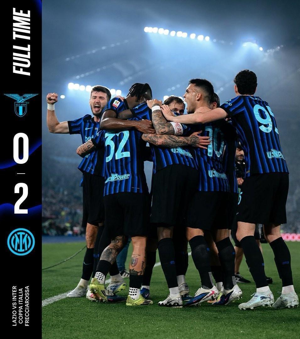 随着国米2-0战胜拉齐奥夺得意大利杯冠军，你不得不承认国米现在就是意甲独一档的球