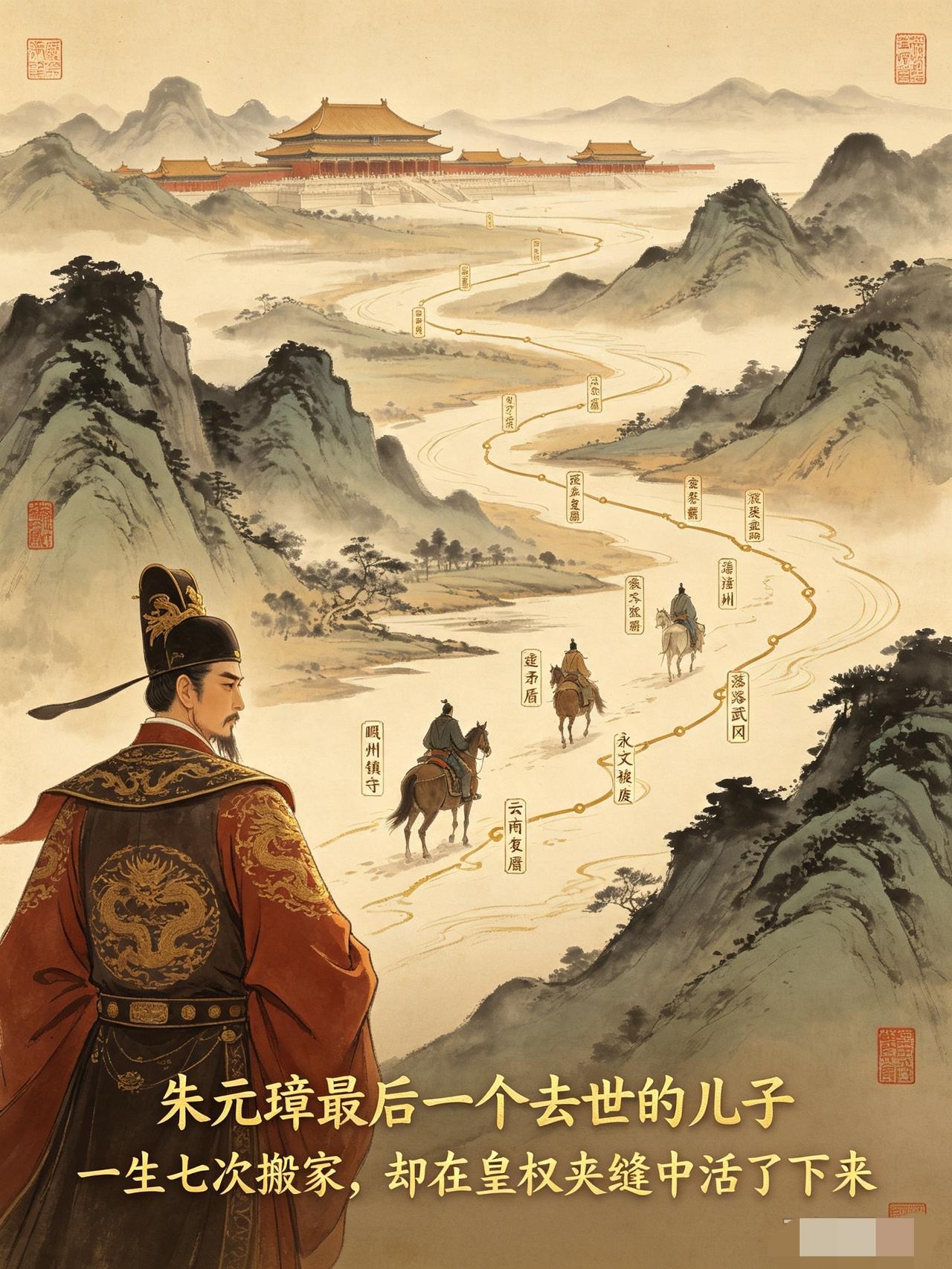 朱元璋最命硬的儿子朱楩：七次迁徙，历经六帝，在藩王夹缝活成传奇人人都说龙子龙