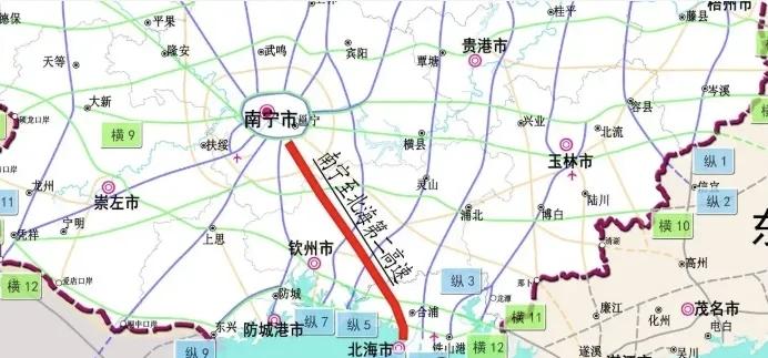 12月25日，G7522贵阳至北海公路南宁至北海段施工项目中标结果正式出炉，施工