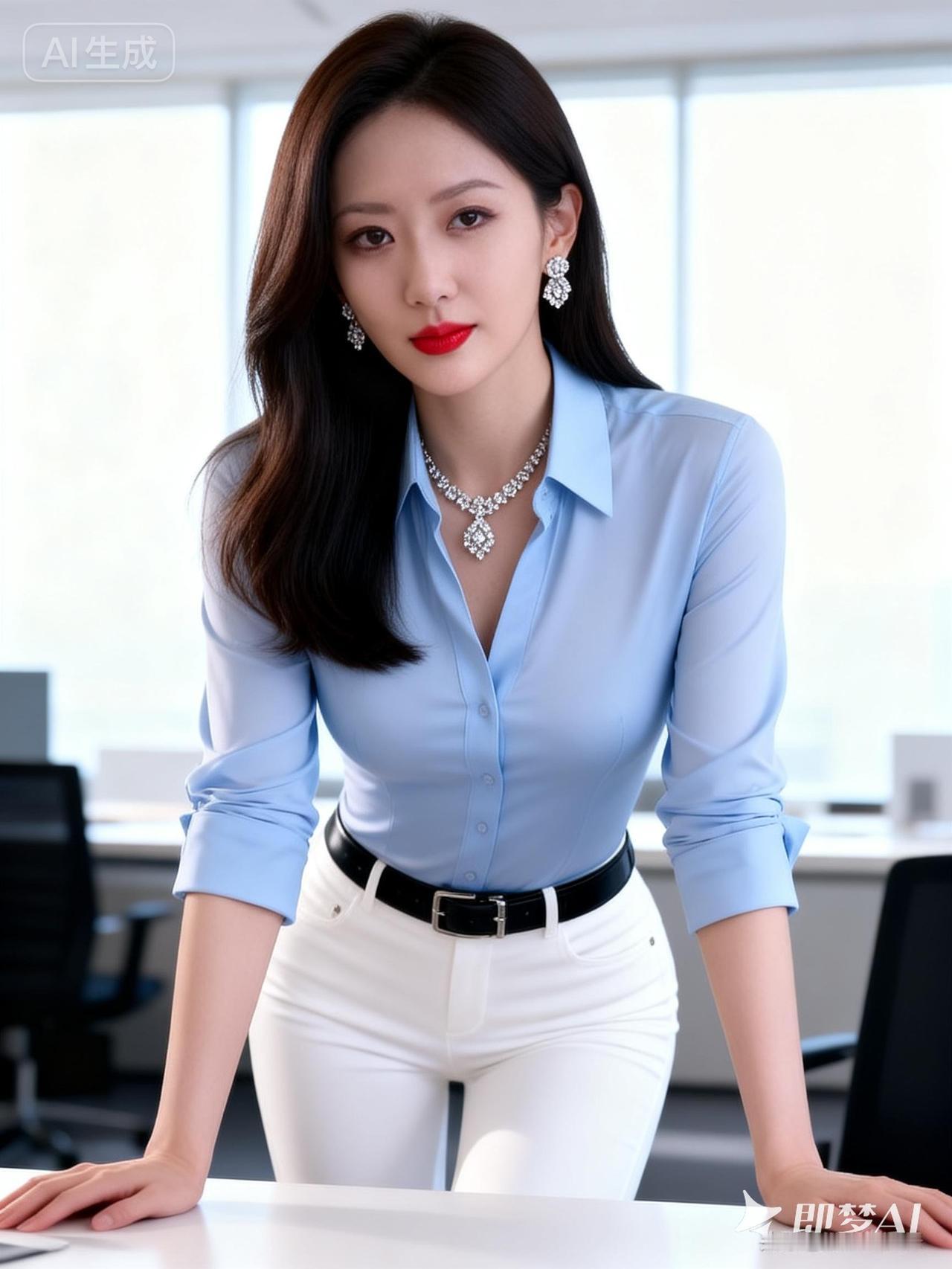 职场女强人，优雅气质，自信满满！