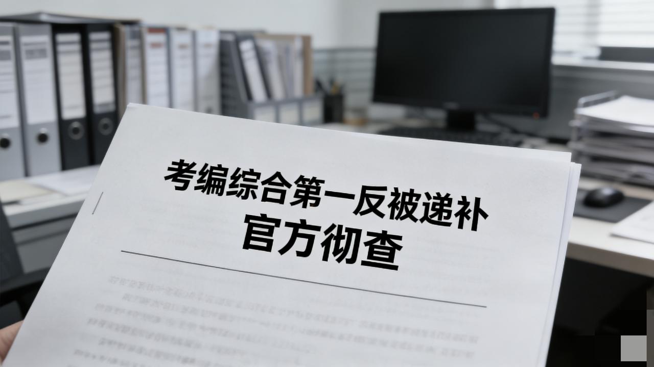 考编综合第一反被递补？官方彻查后岗位取消，多人被立案努力备考拿下综合第一名
