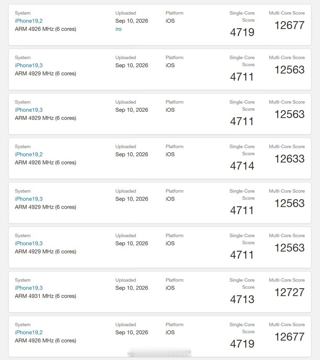 看来今年单核之王是A20Pro，多核之王是玄戒O3了iPhone18Pro的