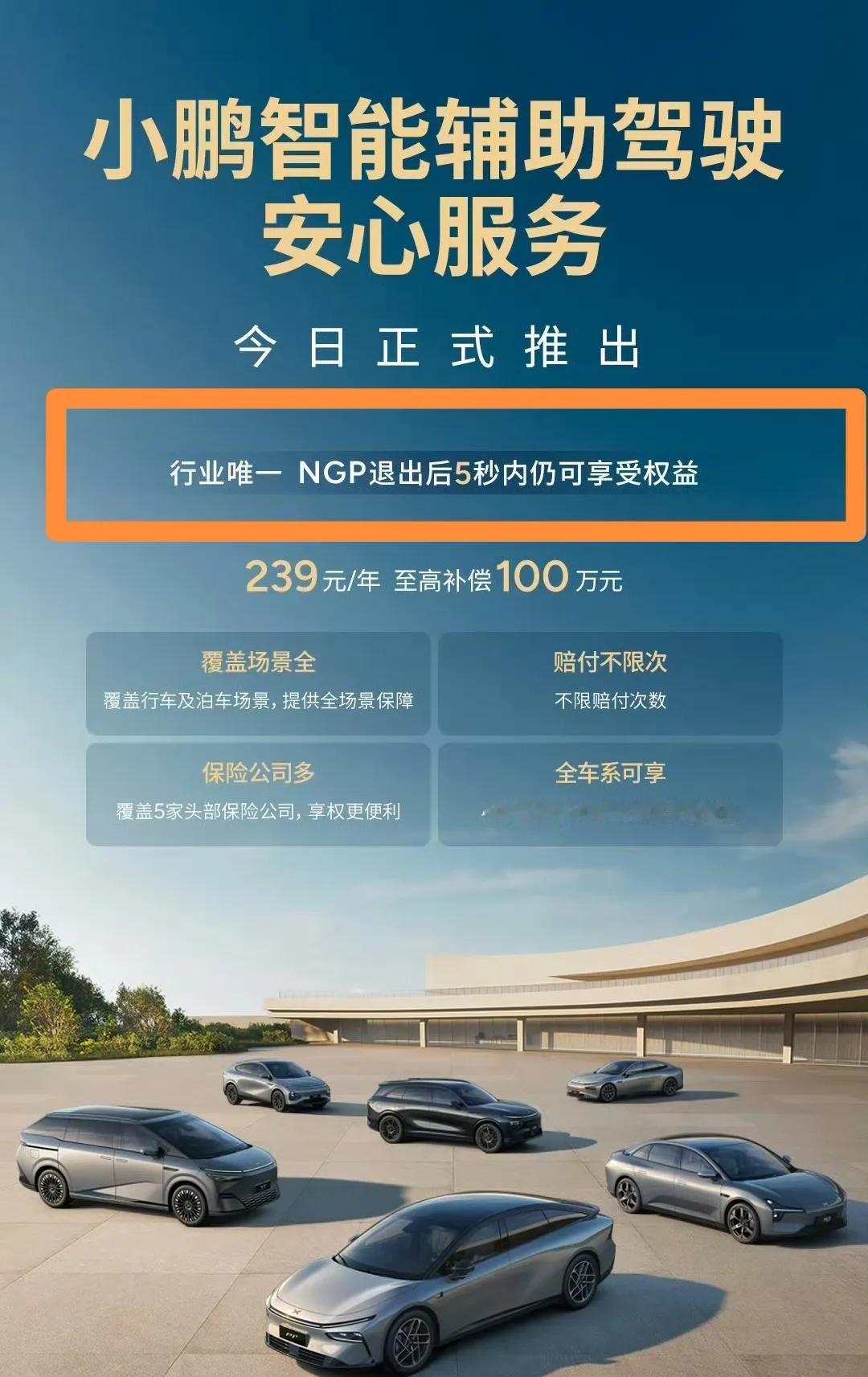 小鹏推出智驾保险，总体来说也是好事，但中间这句话真不如不说。什么叫NGP退出