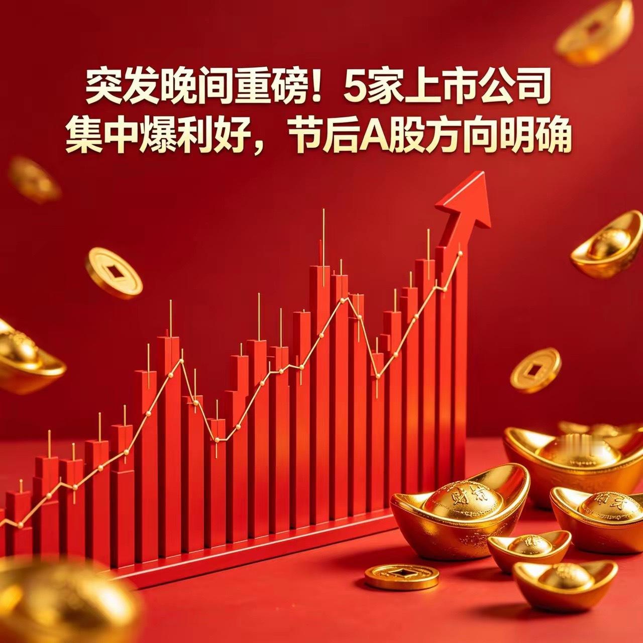 突发晚间重磅！5家上市公司集中爆利好，节后A股方向明确！五一假期尾声。A股连夜放