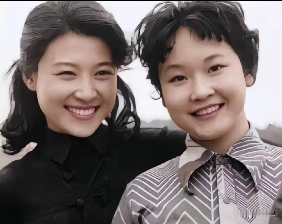 看看当年王馥荔和李谷一的合影，真是青春无敌。王馥荔1949年出生，1975年就凭