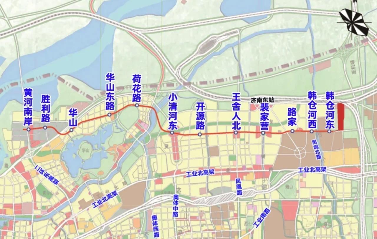 ‌济南地铁9号线济南地铁9号线全线12座车站主体结构已全部封顶‌，线路预计‌