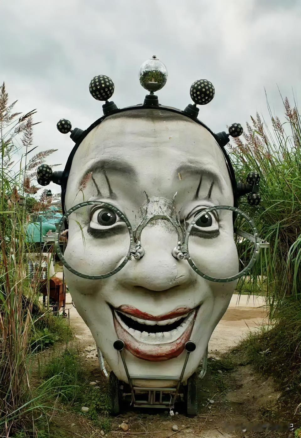 今天刷到10月11日网友发的视频，云南丽江荒野之国景区，部分雕塑画风诡异，风格偏