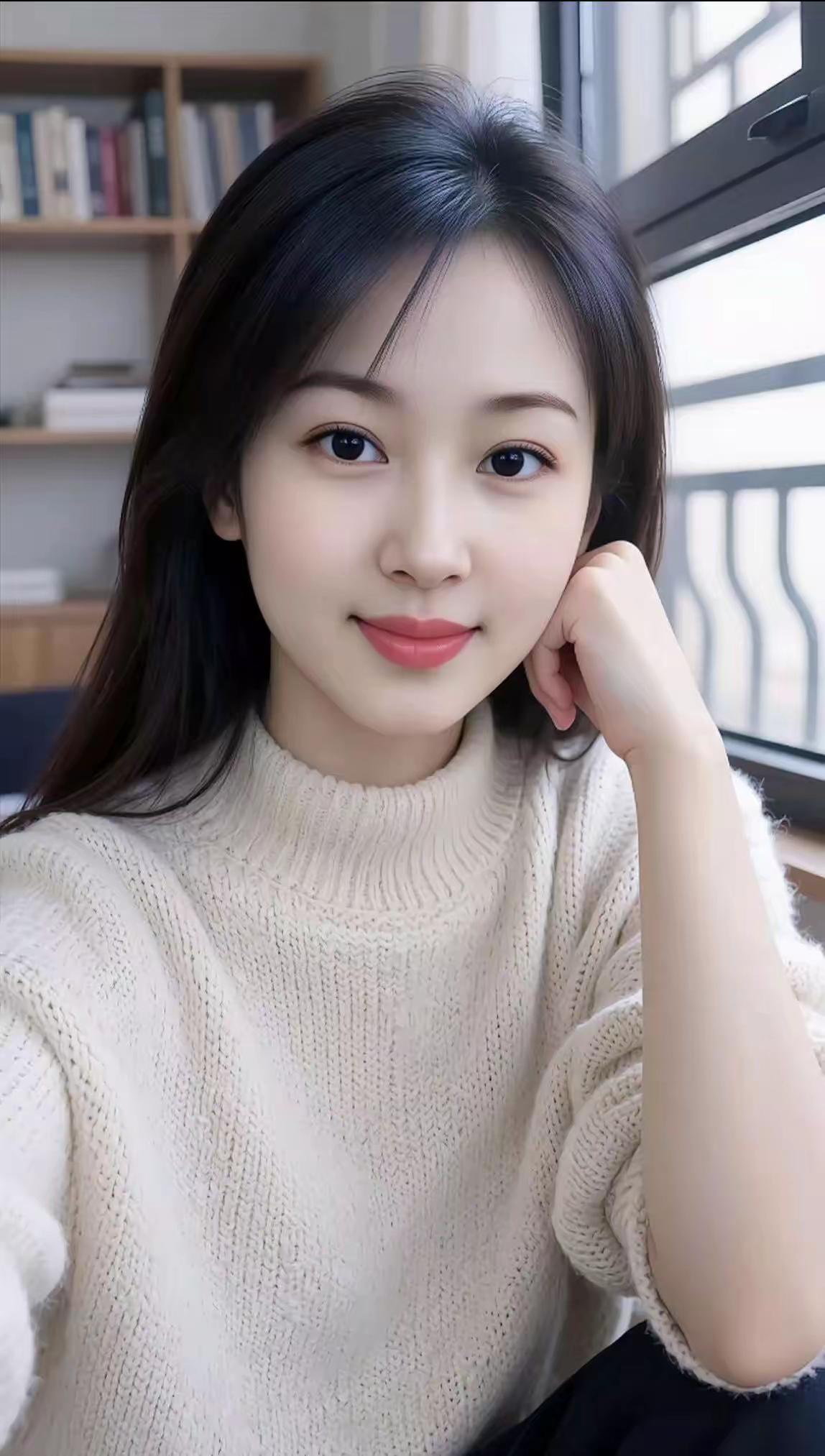 冬日暖阳下的甜美笑容，温暖如阳光般明媚。🌸🌺🌴