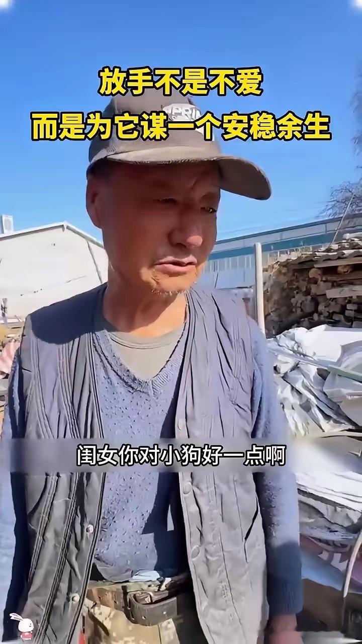 女子傍晚出门遛狗，被路边坐着的大爷上前搭话。大爷语气小心翼翼，问她还要不要养狗。