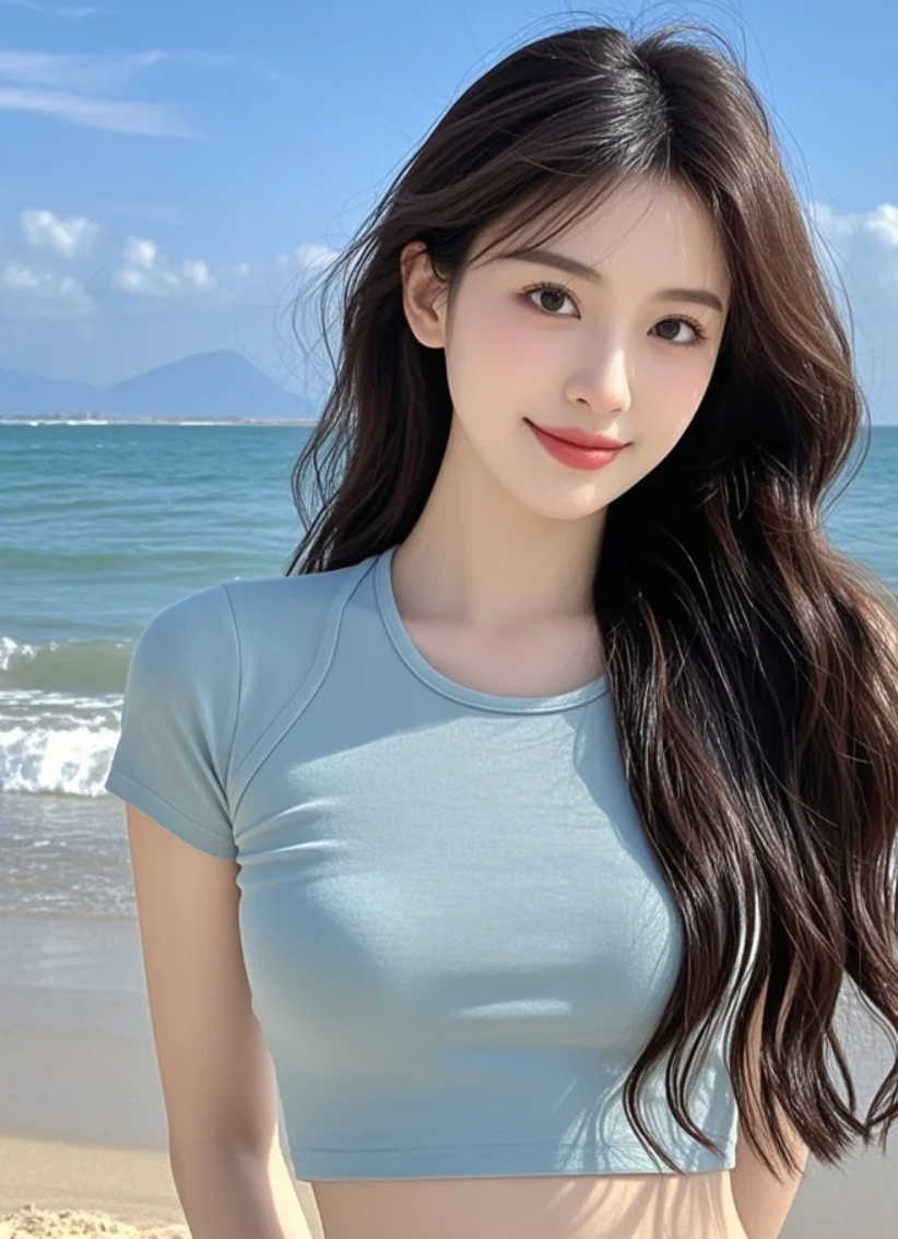 微笑着面对大海，感受每一缕阳光的温暖。