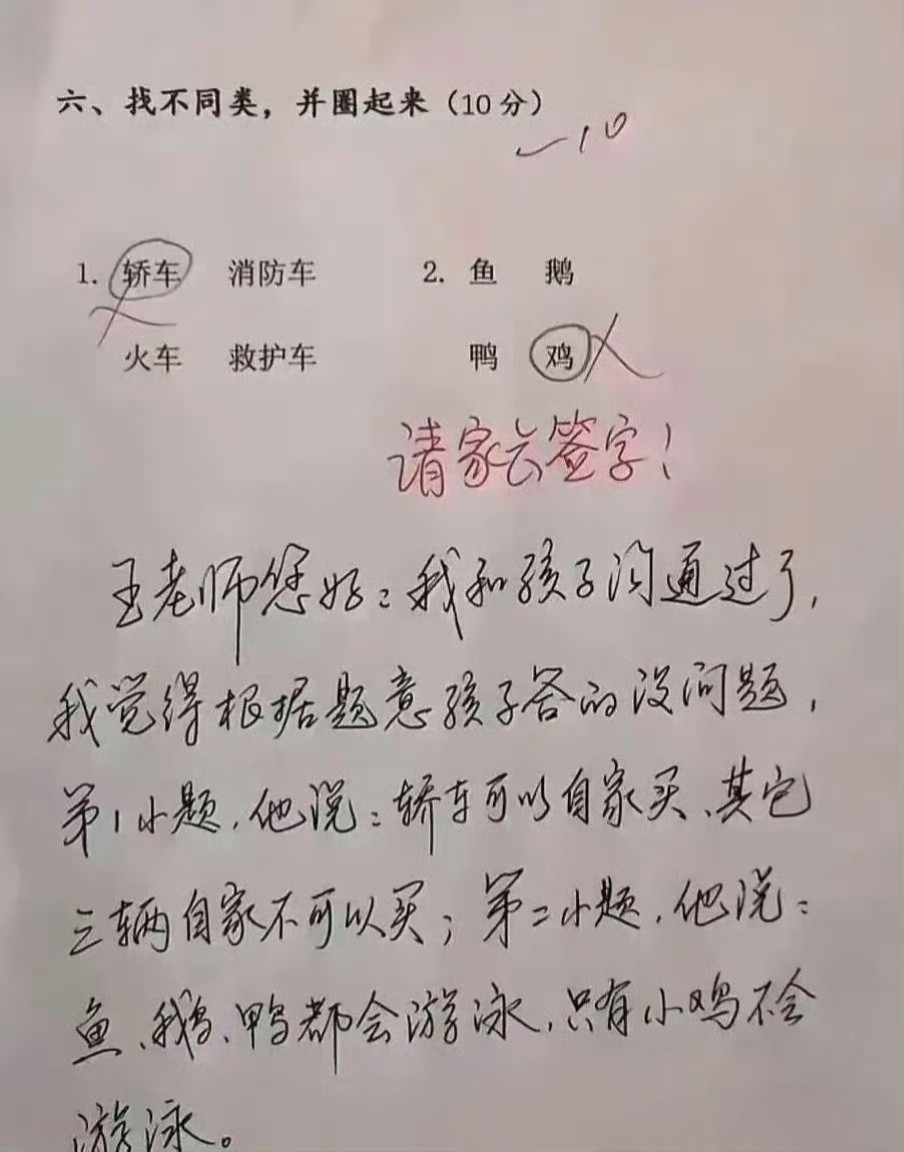 老师扼杀了孩子的想象力，这位爸爸怼的好