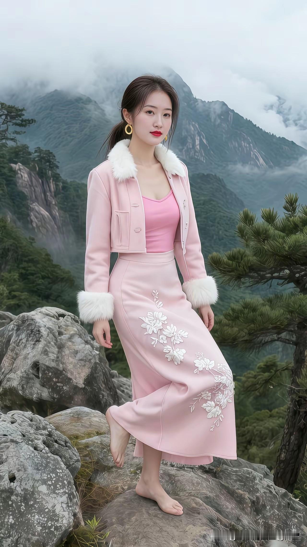 我觉得登山穿搭看心情，也要看和谁一起爬山登山！如果和闺蜜爬山，那就穿休闲