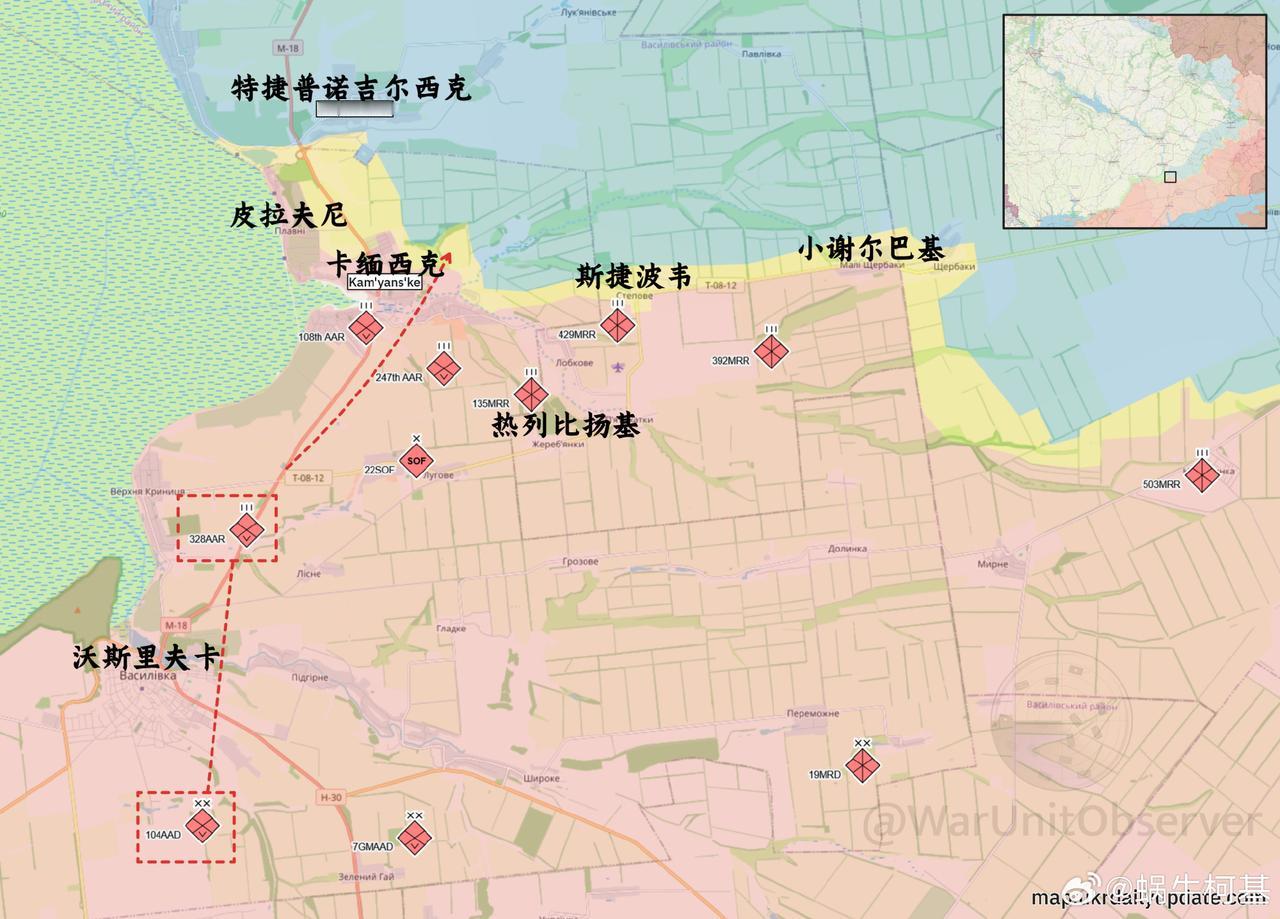 俄军空降兵精锐集结扎波罗热，该方向可能成为俄军下一个进攻发力点目前可以确认的是