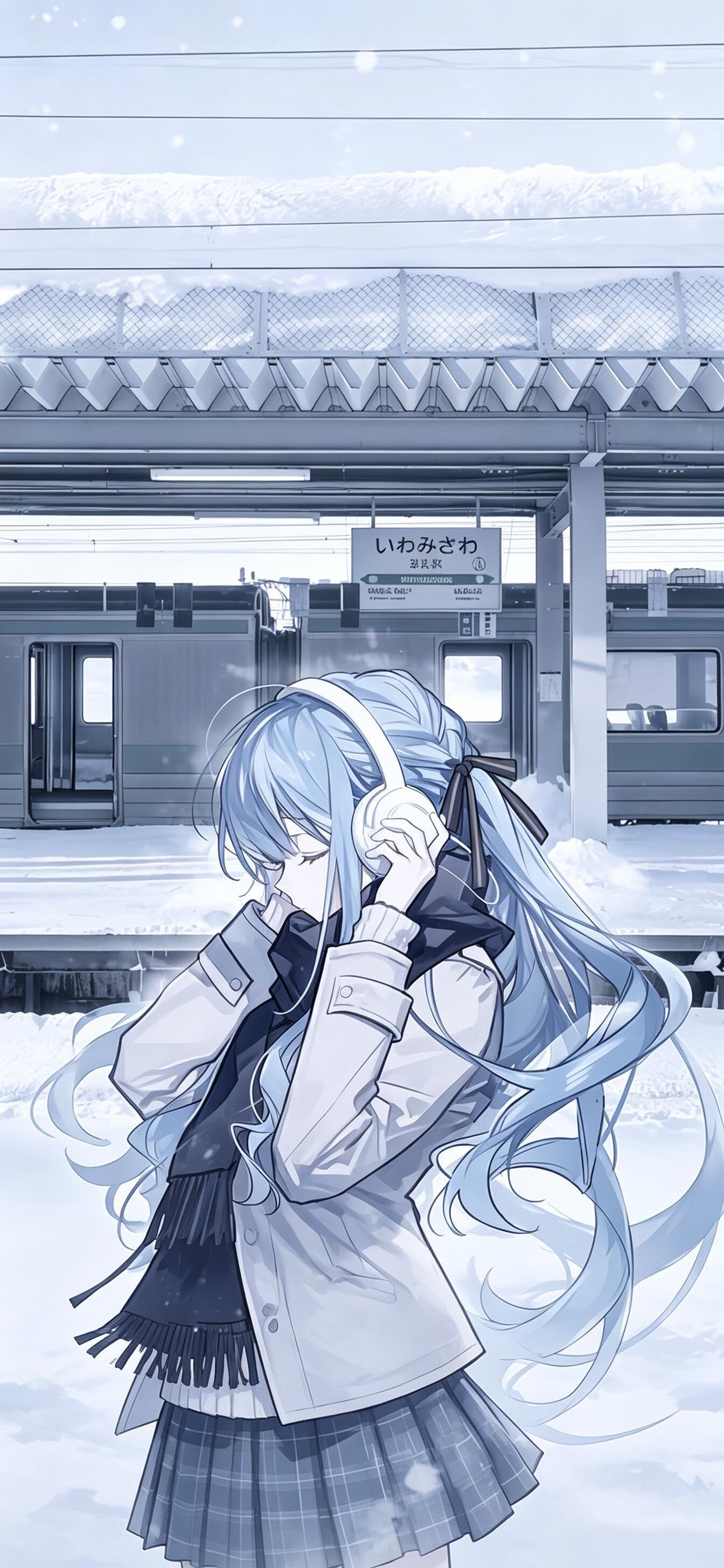 动漫少女壁纸₍♡̷記憶是一場褶皺的雨