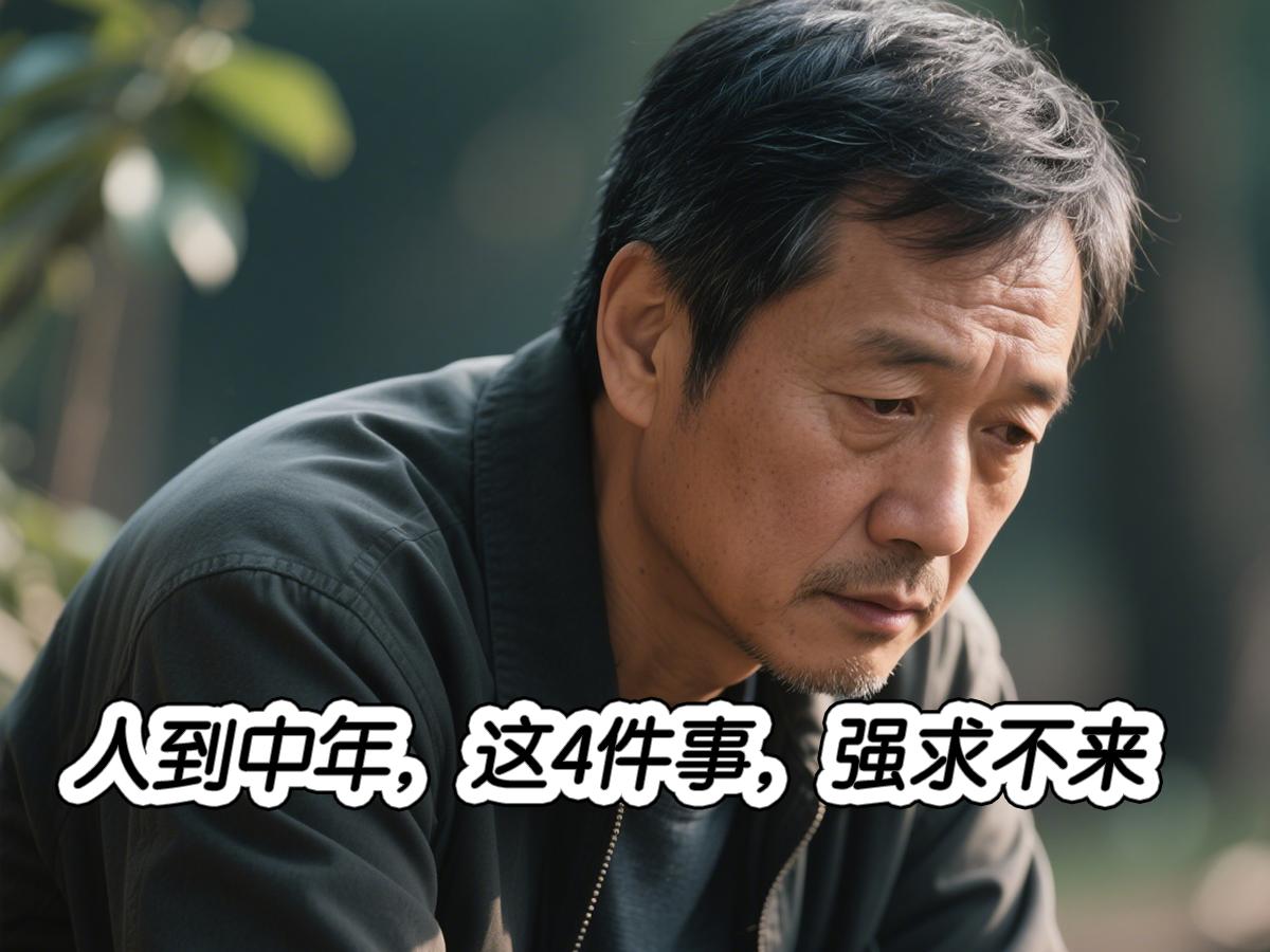 人到中年，这4件事，强求不来人到中年，褪去了年少时的莽撞与浮躁，收起了年轻时的