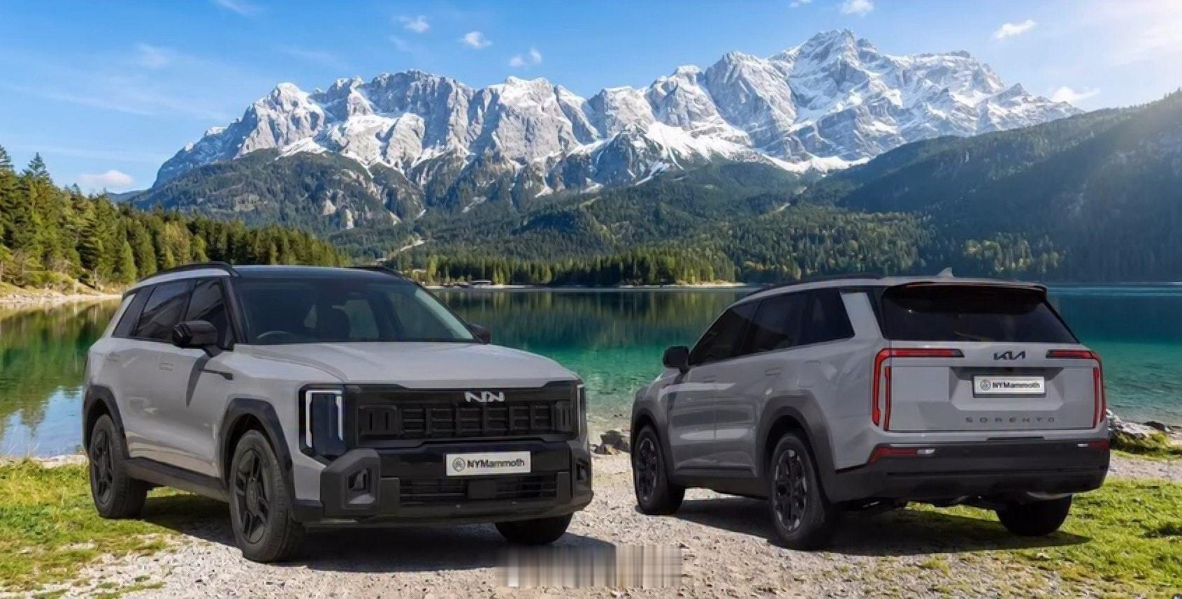 新起亚索兰托Sorento渲染图【新车渲染】新起亚索兰托Sorento渲染图，