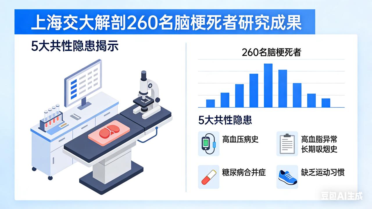 上海交大解剖260名脑梗死者，发现5大共性隐患这是一次“地狱视角”的终