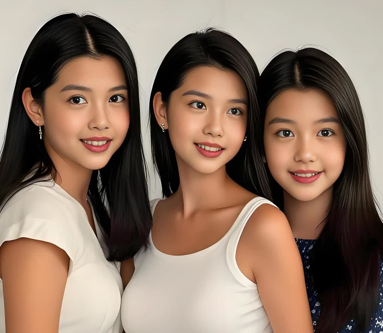 香港女神邱淑贞有三个可爱女儿，颜值长相一个比一个漂亮，身高1.65米的她曾经