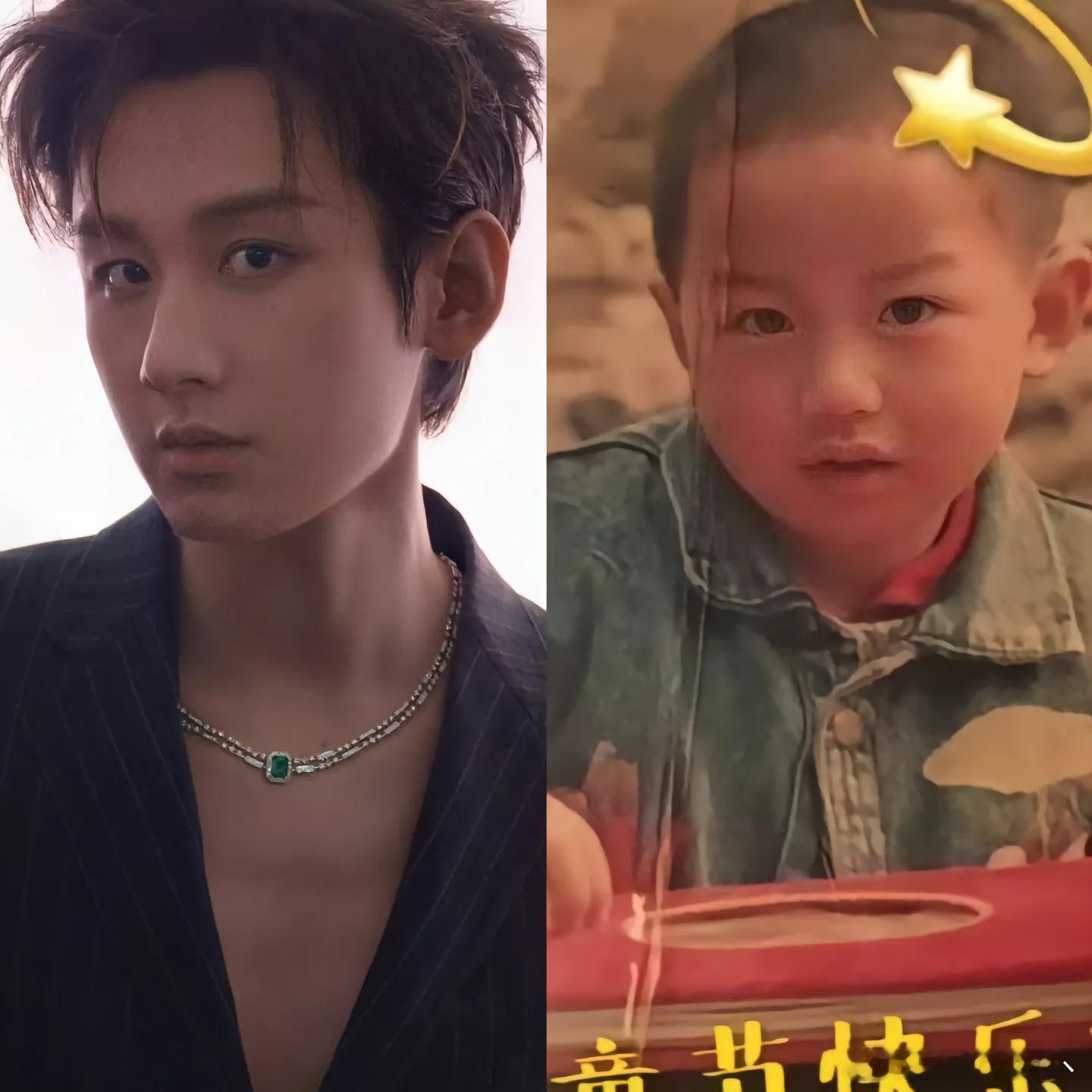 成毅那个小男孩有在好好长大呀成毅等比例长大童年成长全世界都在催着你长大