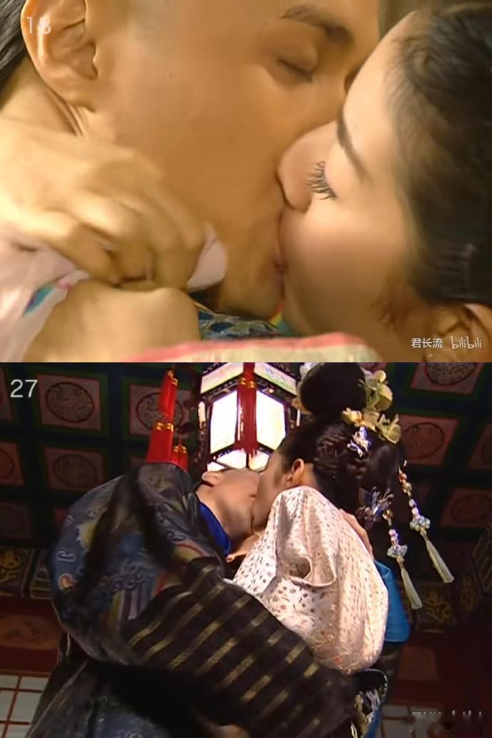 还珠格格3里就属他俩吻戏最多最激烈，跟紫薇尔康和萧剑晴儿的吻戏完全不是一个lev