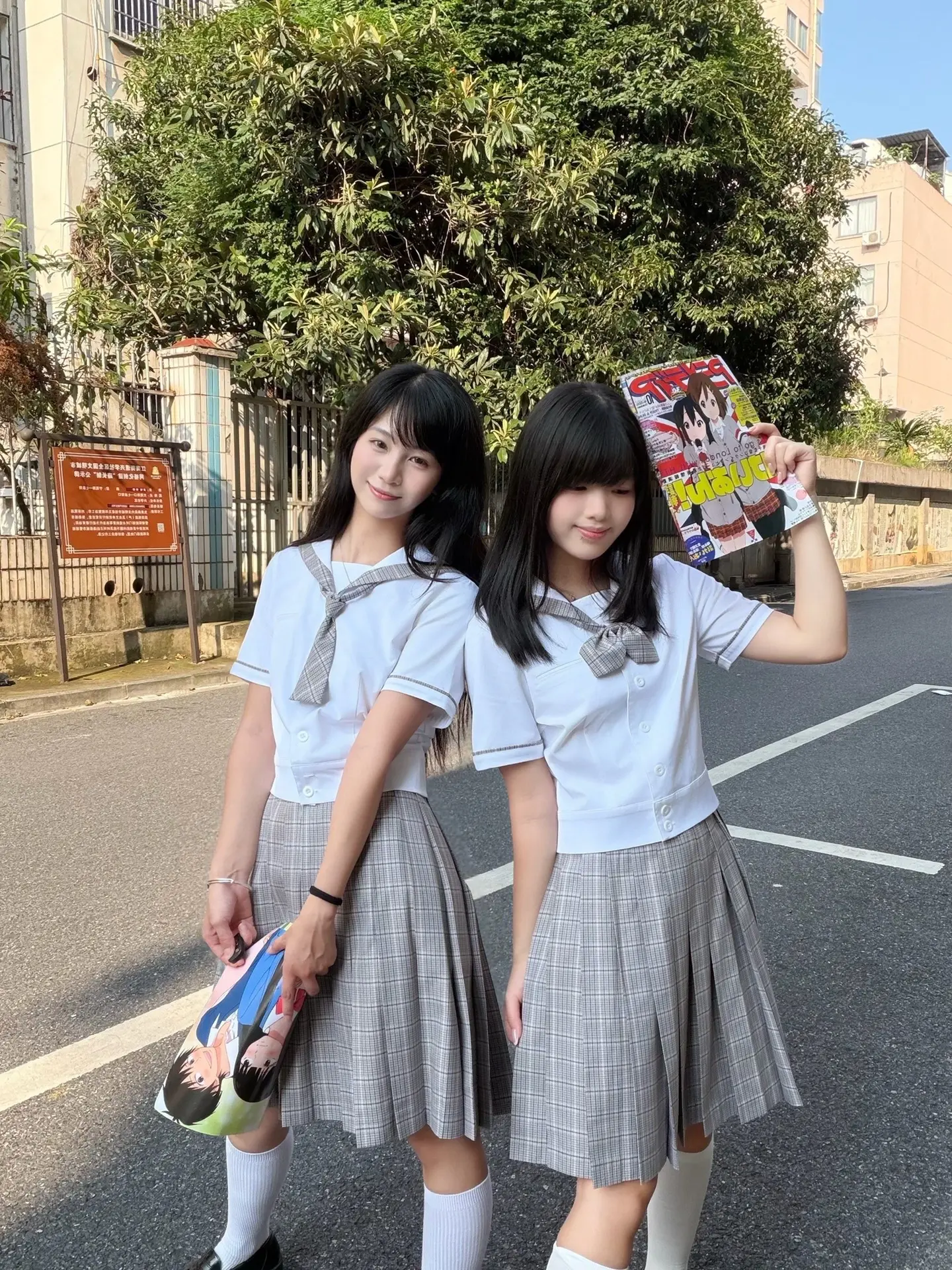 jk双子星 日系水手服 闺蜜jk穿搭