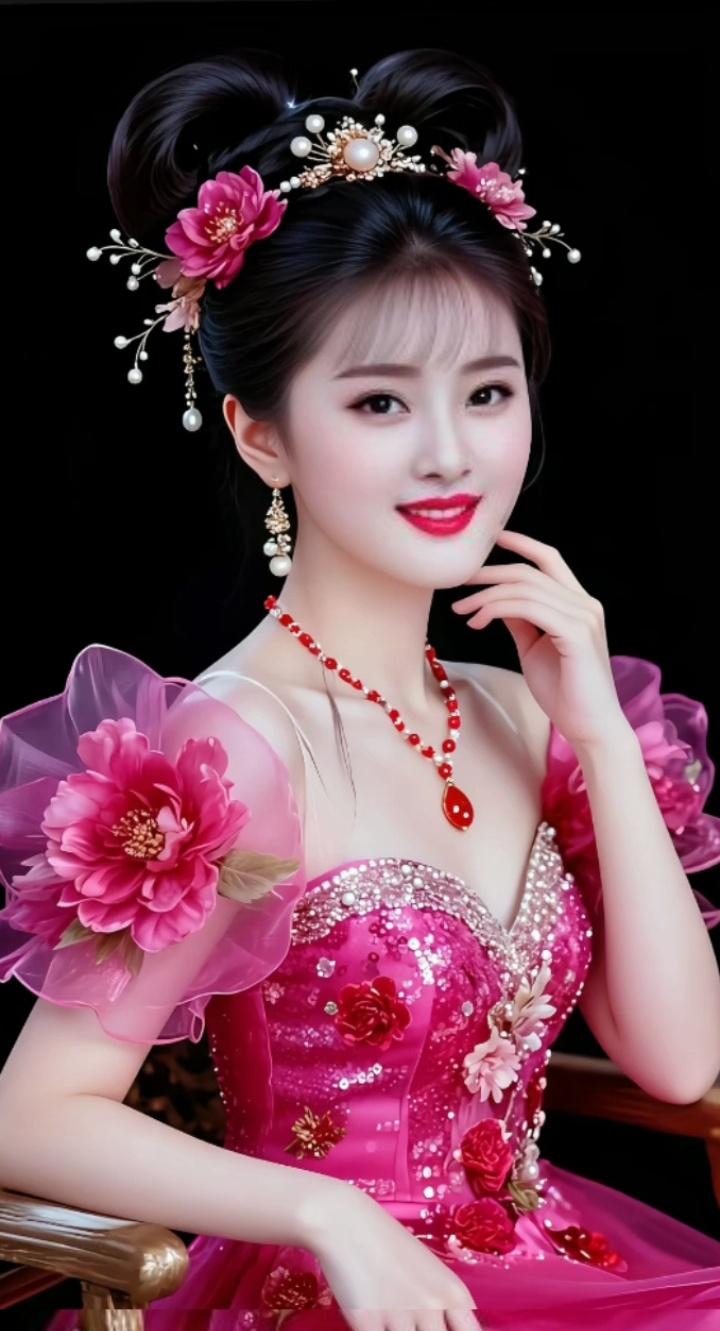 梦幻古风少女，粉裙花饰，优雅动人。女人在婚姻中最大的底气是什么?嫁人到底要看家