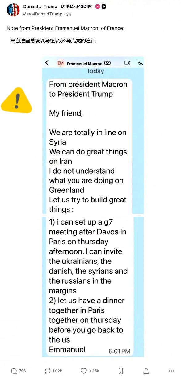 马克龙没想到的不是私信，而是推特这一刀！马克龙可能真没想到，一条私信，会变成